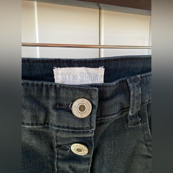 Sky & Sparrow Denim Button Down Skirt - Picture 4 of 7